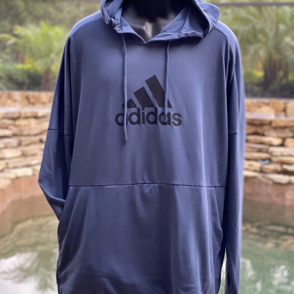 ADIDAS 3 STRIPED PULLOVER FLEECE HOODIE [FJ0706]‎ (X-LARGE)